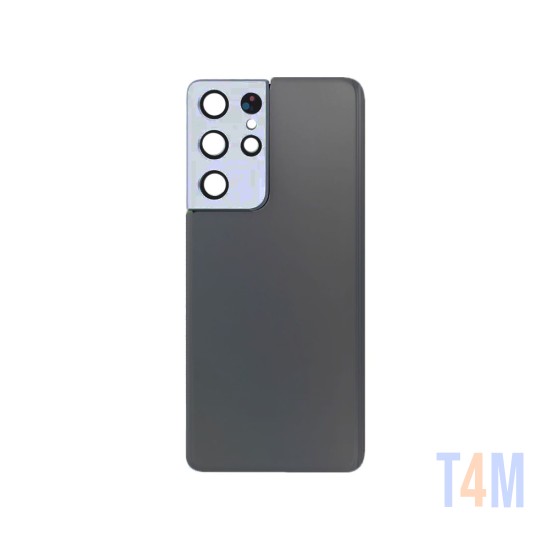 Tampa Traseira+Lente da Câmera Samsung Galaxy S21 Ultra/G998 Titânio Fantasma